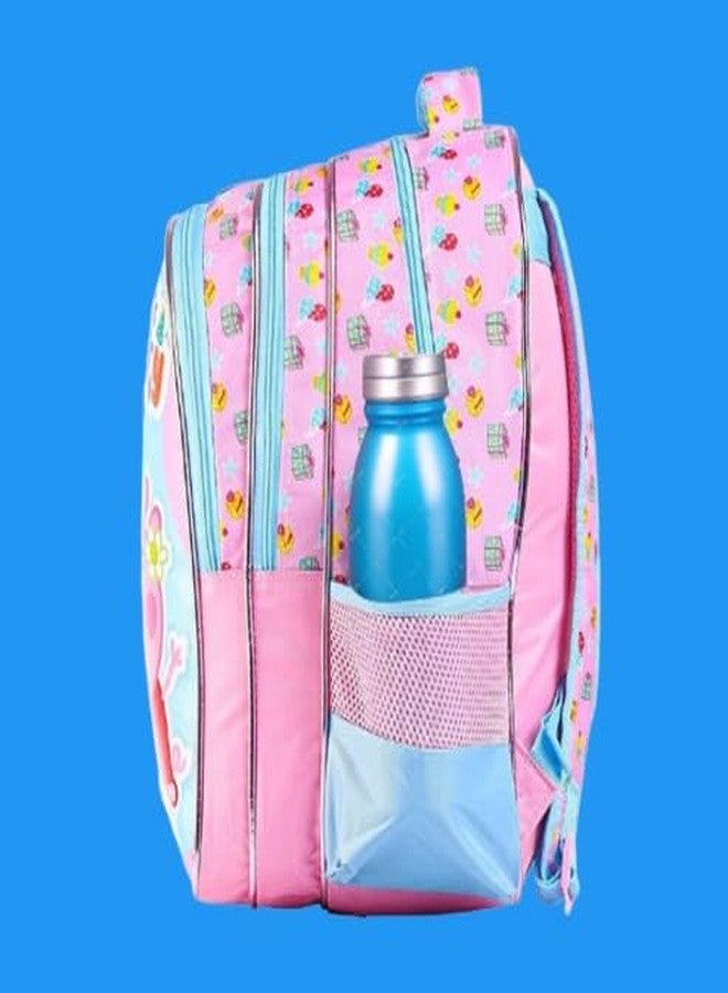 STRIDERS حقيبة ظهر مدرسية للأطفال من ستريدرز بتصميم بيبا بيج - حقيبة ظهر واسعة ومتينة بعجلات، مزودة بأحزمة مبطنة مريحة وتصميم مرح - مثالية للمدرسة والسفر واللعب - Image 3